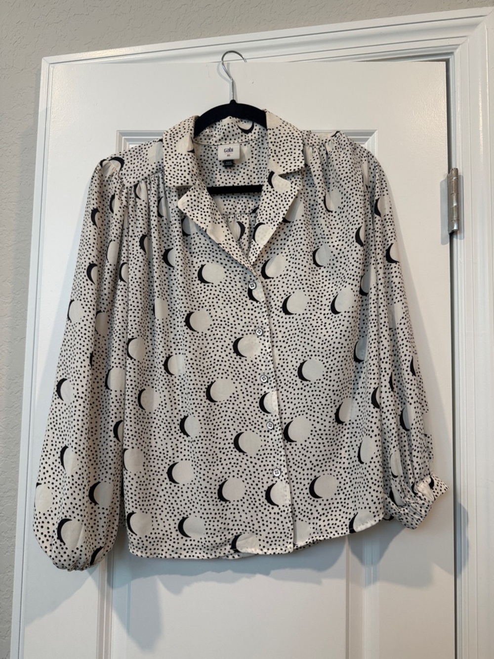 Rails Women's Ivory Moon & Dot Button-Down Shirt